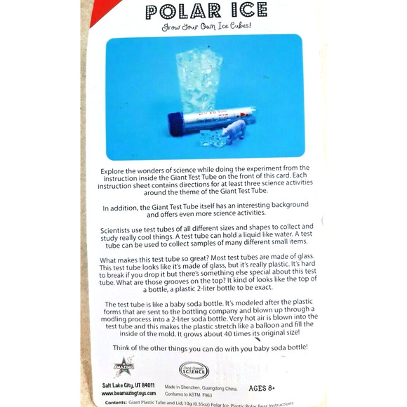 Polar Ice Grow Your Own Ice Cubes Science Experiment - Picture 3 of 3